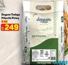 DOYUM TRAKYA PİLAVLIK PİRİNÇ 5 KG DOYUM TRAKYA PİLAVLIK PİRİNÇ 5 KG